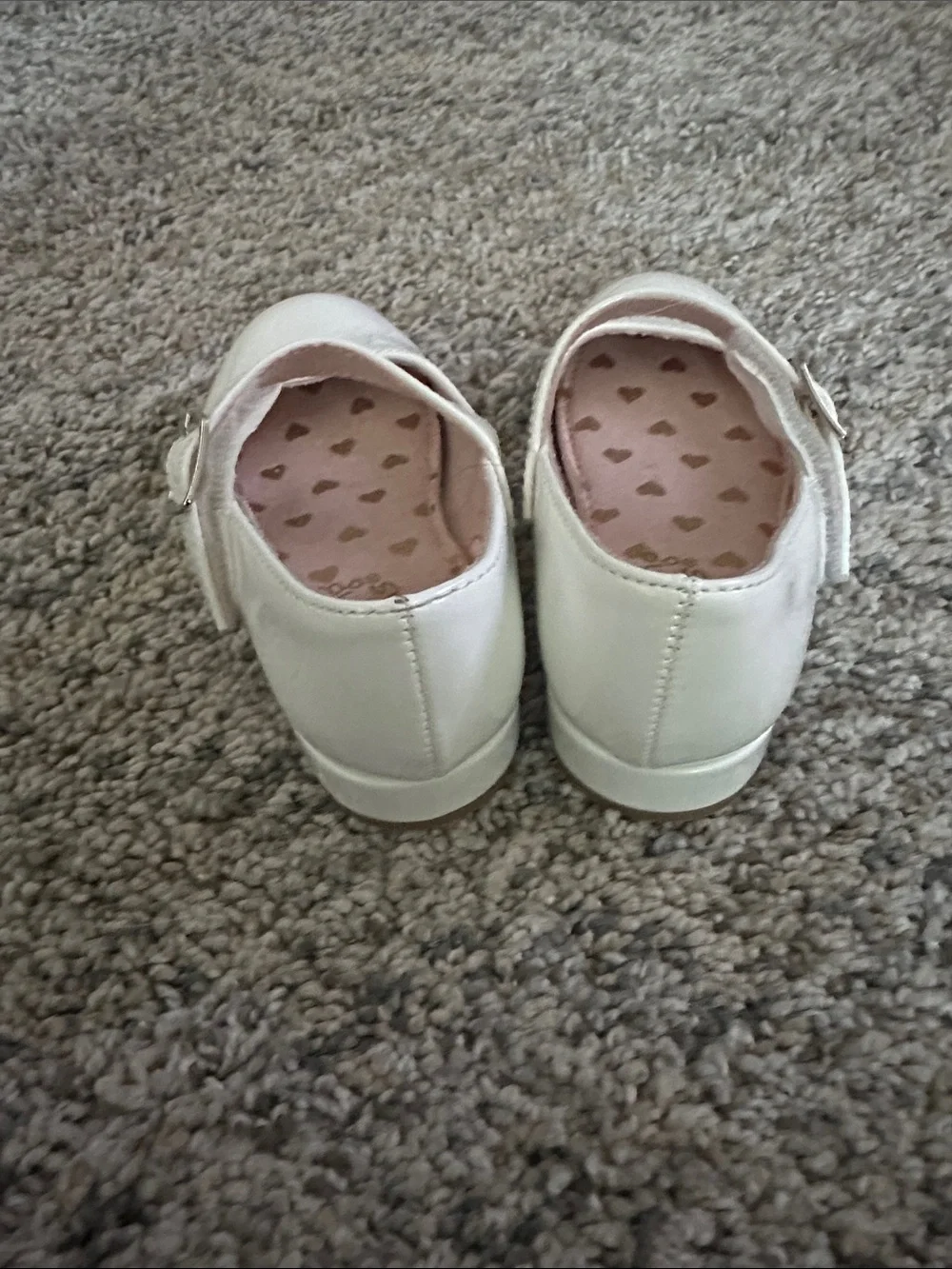 jumping beans White Patent Mary Jane Flats for Girls